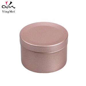 Rose Gold Flip-Top Aluminum Jar 50ml Cosmetic Container1