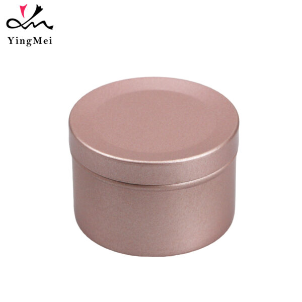 Rose Gold Flip-Top Aluminum Jar 50ml Cosmetic Container1