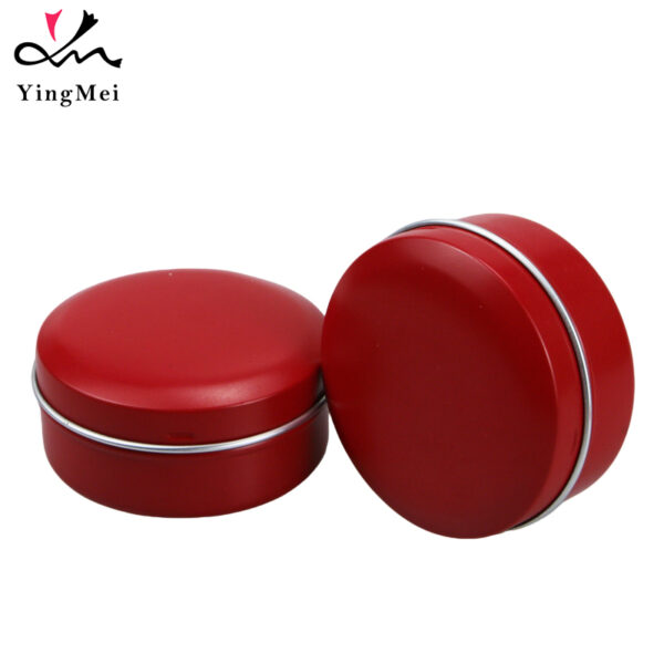 60ml Red Aluminum Snap Cap Box - Airtight Container
