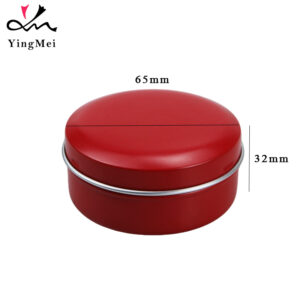 60ml Red Aluminum Snap Cap Box - Airtight Container