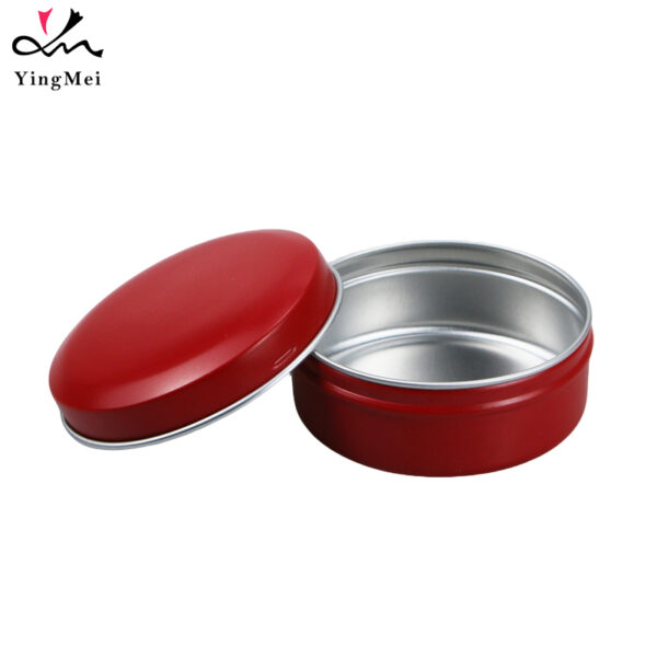 60ml Red Aluminum Snap Cap Box - Airtight Container
