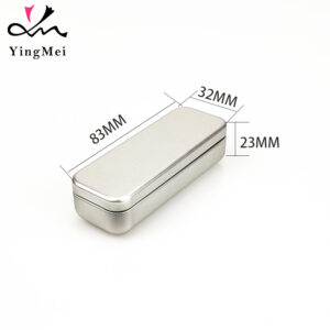 Rectangular embossed sliding cover tin candy box