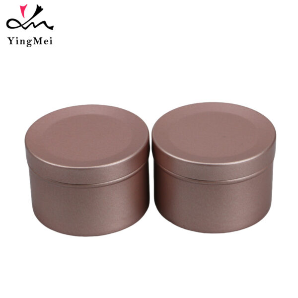 Rose Gold Flip-Top Aluminum Jar 50ml Cosmetic Container1