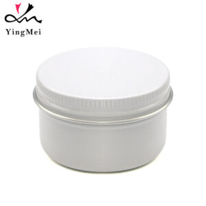 White 50ml Aluminum Can - Screw Seal Cap Airtight Container1