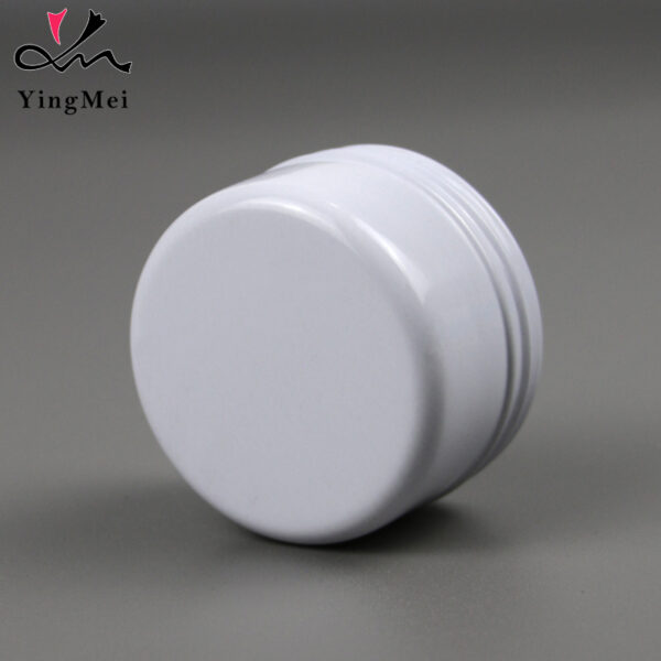 White 50ml Aluminum Can - Screw Seal Cap Airtight Container1