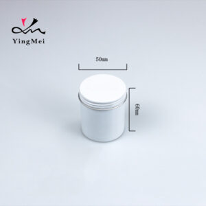 80ml White Aluminum Cream Jar Metal Storage cosmetic