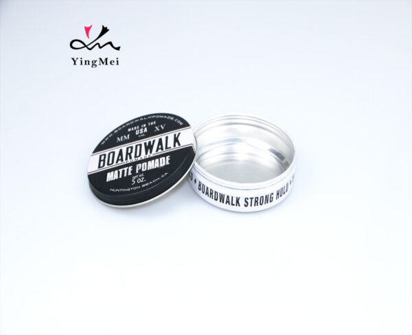 Retro black and white printed aluminum can hair wax 150ml