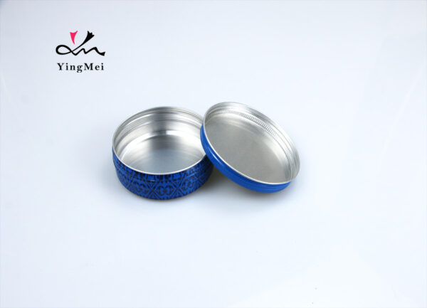100ml Custom Blue Aluminum Can Printed Metal Tin Container