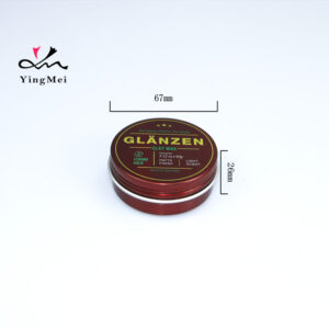 Embossed Retro Aluminum Can 60ml Red Brown Metal Container