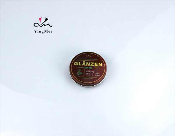 Embossed Retro Aluminum Can 60ml Red Brown Metal Container