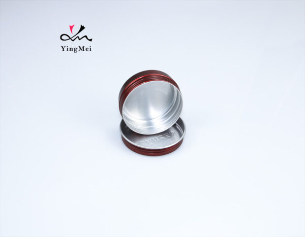 Embossed Retro Aluminum Can 60ml Red Brown Metal Container