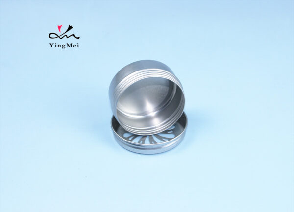 80ml Silver Cut-Out Aroma Jar Air Freshener Aluminum Jar