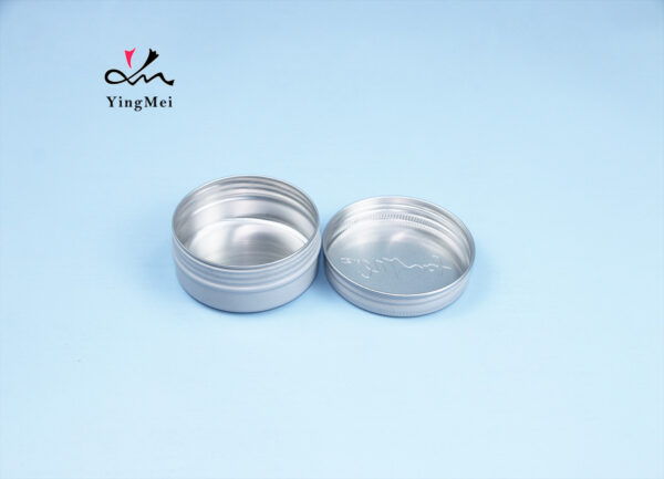 70ml Custom White Aluminum Bottle - Embossed Jar Screw Cap