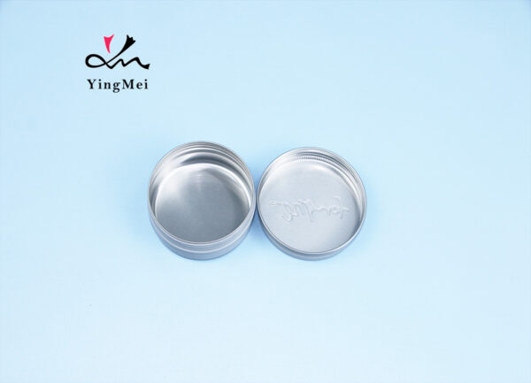 70ml Custom White Aluminum Bottle - Embossed Jar Screw Cap