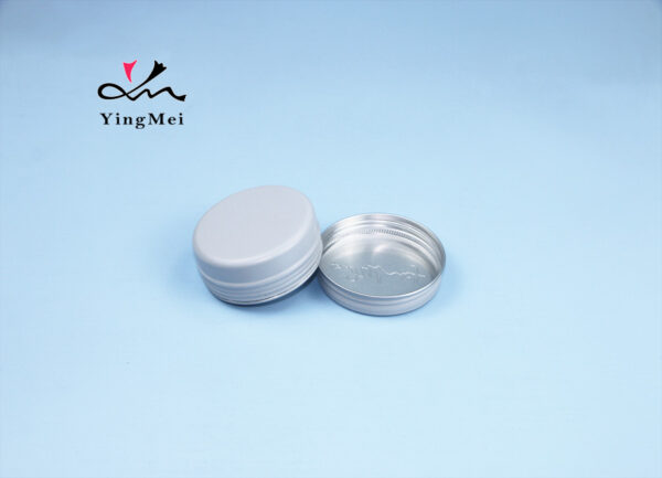 70ml Custom White Aluminum Bottle - Embossed Jar Screw Cap