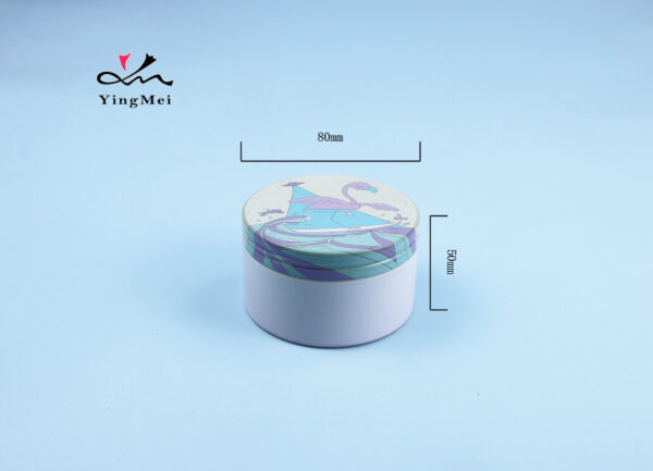 Custom Printed 220ml Powder Blue Round Aluminum Can