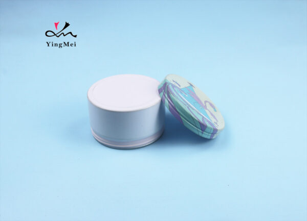 Custom Printed 220ml Powder Blue Round Aluminum Can