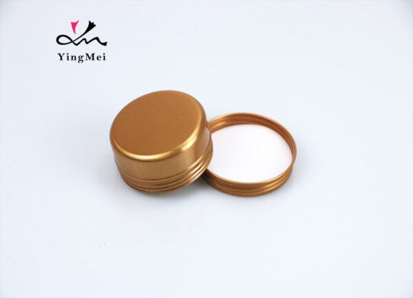 50ml Brown Refillable Aluminum Cosmetic Jar Empty Container