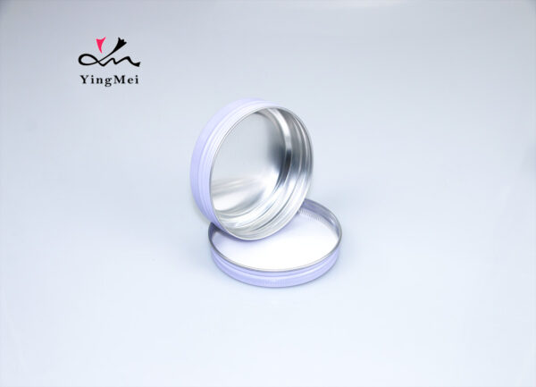 Lavender Purple 100ml Aluminum Cosmetic Jar Airtight