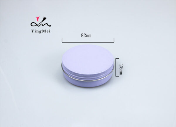Lavender Purple 100ml Aluminum Cosmetic Jar Airtight