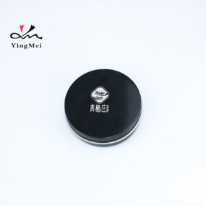 Black 100g Screen Printed Aluminum Tea Tin Airtight