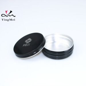 Black 100g Screen Printed Aluminum Tea Tin Airtight