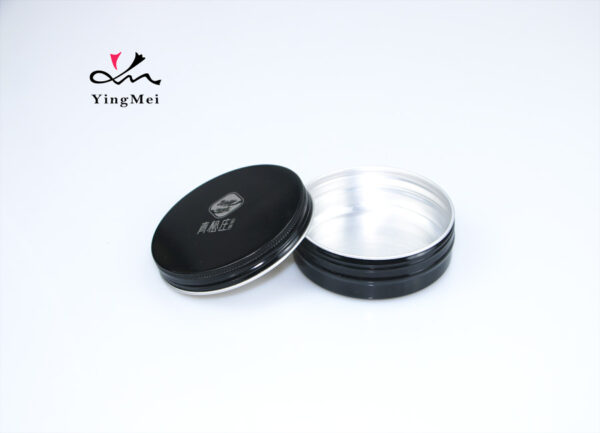 Black 100g Screen Printed Aluminum Tea Tin Airtight