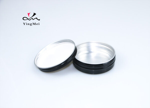 Black 100g Screen Printed Aluminum Tea Tin Airtight