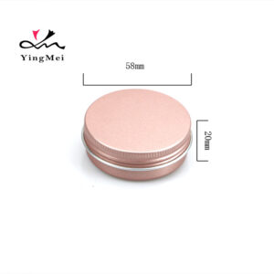 Rose Gold 50ml 1.7oz Aluminum Can with Screw Cap