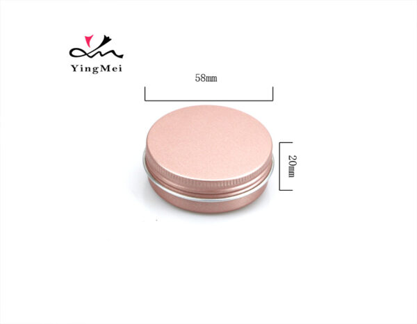 Rose Gold 50ml 1.7oz Aluminum Can with Screw Cap