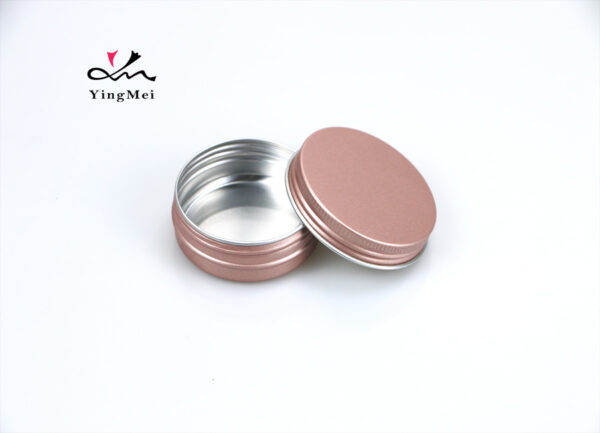 Rose Gold 50ml 1.7oz Aluminum Can with Screw Cap