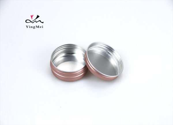 Rose Gold 50ml 1.7oz Aluminum Can with Screw Cap