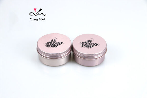 Rose Gold 80ml 2.7oz Printed Cosmetic Jar w/ Screw Cap