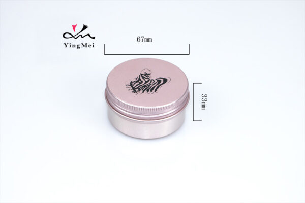 Rose Gold 80ml 2.7oz Printed Cosmetic Jar w/ Screw Cap
