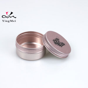 Rose Gold 80ml 2.7oz Printed Cosmetic Jar w/ Screw Cap