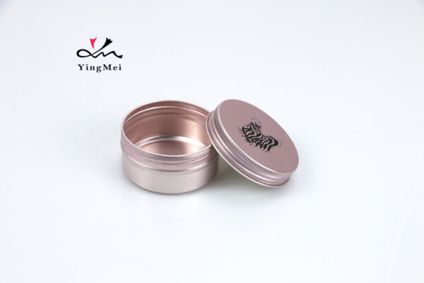 Rose Gold 80ml 2.7oz Printed Cosmetic Jar w/ Screw Cap