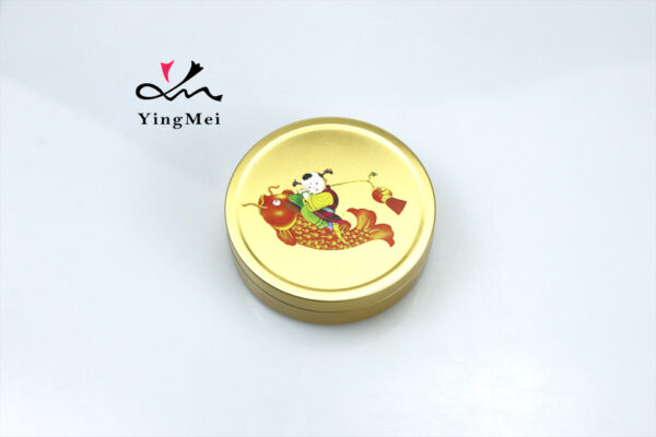 120ml Gold Metal Can - Printed Lift Off Lid, Wholesale