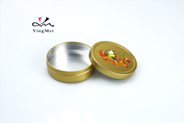 120ml Gold Metal Can - Printed Lift Off Lid, Wholesale