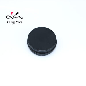30ml Matt Black Aluminum Screw Cap Container Box - Empty