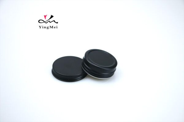 30ml Matt Black Aluminum Screw Cap Container Box - Empty