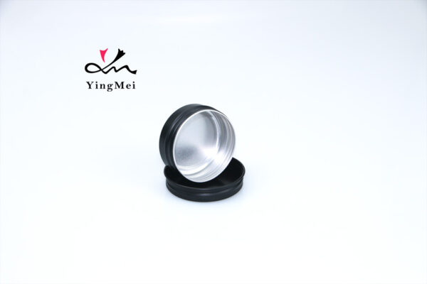 30ml Matt Black Aluminum Screw Cap Container Box - Empty