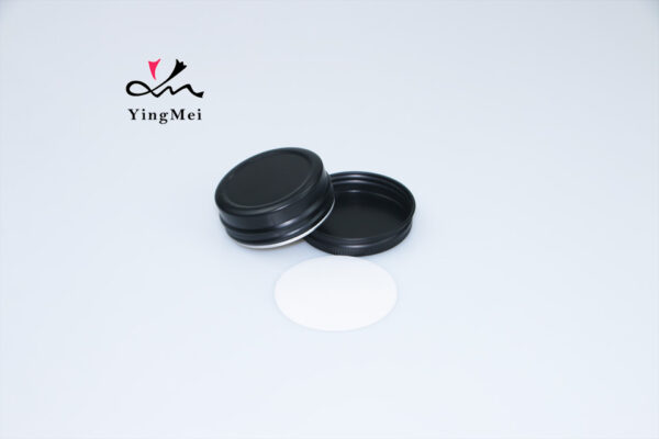 30ml Matt Black Aluminum Screw Cap Container Box - Empty