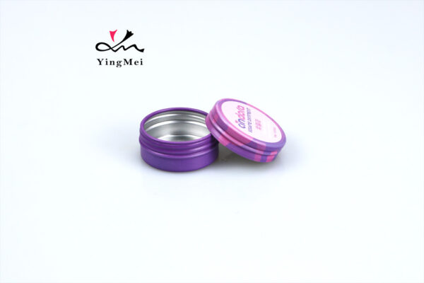 10ml Custom Pink Purple Ombre Aluminum Printed Cosmetic Box