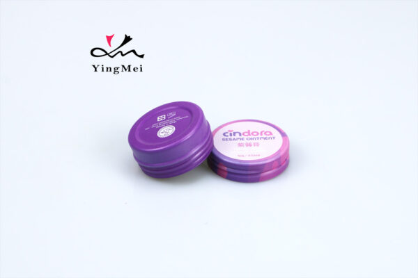 10ml Custom Pink Purple Ombre Aluminum Printed Cosmetic Box
