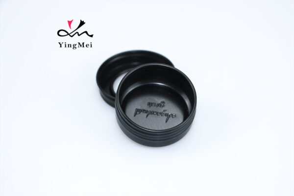 15ml Black Embossed Aluminium Tin Can with Clear Window