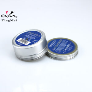 180ml Custom Screen Printed Silver Aluminum Cosmetic Jar
