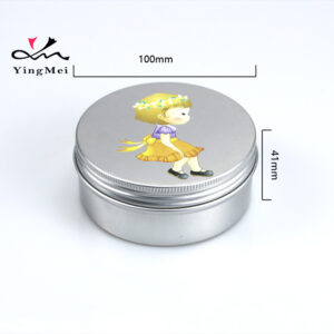 Cartoon Print 250ml Aluminum Can Silver Custom Container