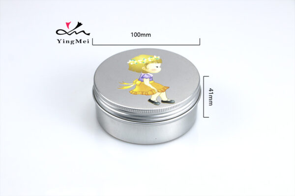 Cartoon Print 250ml Aluminum Can Silver Custom Container