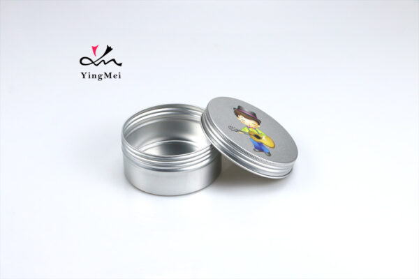 Cartoon Print 250ml Aluminum Can Silver Custom Container