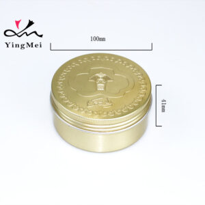 Gold Embossed 250ml Aluminum Can Luxury Gift Container